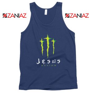 Jesus Savior Navy Blue Tank Top