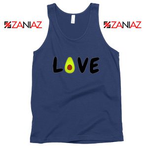 Love Avocado Navy Blue Tank Top