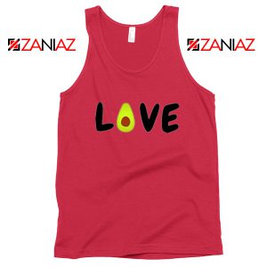 Love Avocado Red Tank Top
