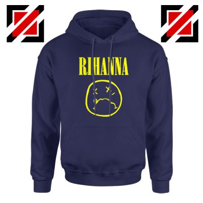 Nirvana Rihanna Navy Blue Hoodie