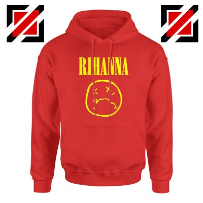 Nirvana Rihanna Red Hoodie