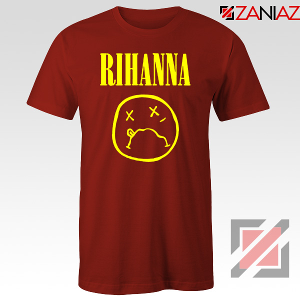 Nirvana Rihanna Red Tshirt