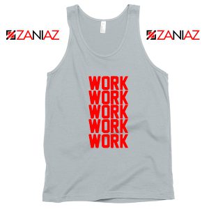 Rihanna Work Work Sport Grey Tank Top