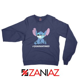 Stitch Quarantined Navy Blue Sweatshirt