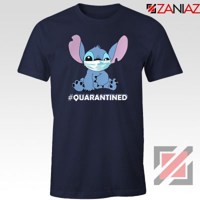 Stitch Quarantined Navy Blue Tshirt