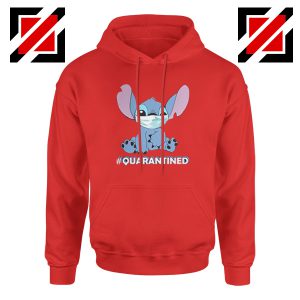 Stitch Quarantined Red Hoodie