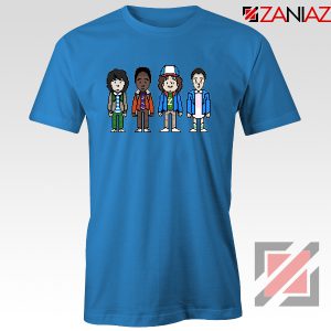 Stranger Things Characters Blue Tshirt