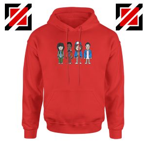Stranger Things Characters Red Hoodie