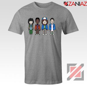 Stranger Things Characters Sport Grey Tshirt