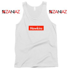 Stranger Things Hawkins White Tank Top