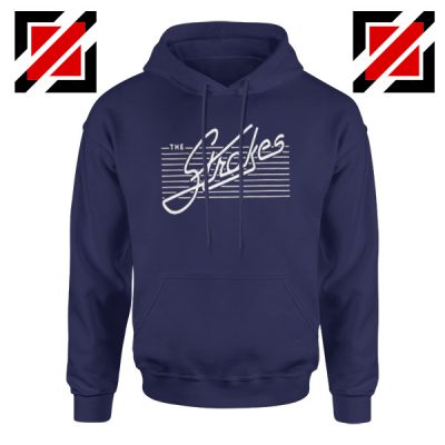 The Strokes Band Navy Blue Hoodie