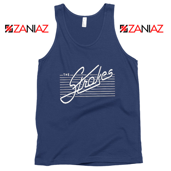 The Strokes Band Navy Blue Tank Top
