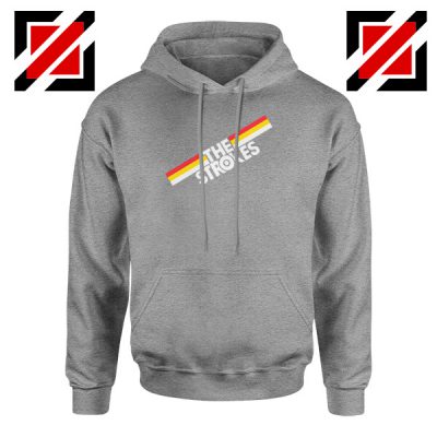 The Strokes Striped Graphic Sport Grey Hoodie