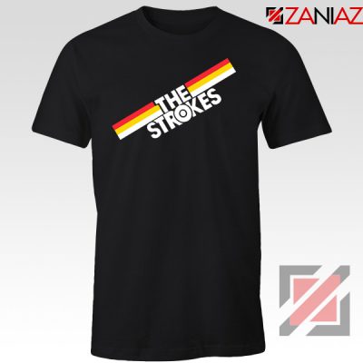 The Strokes Striped Graphic Tshirt