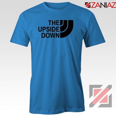 The Upside Down North Face Blue Tshirts