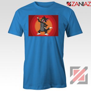 Tom The Cat Wins Blue Tshirt