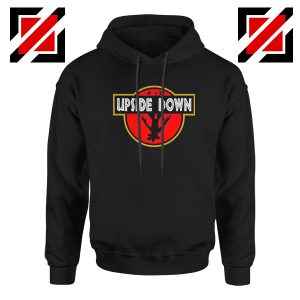 Upside Down Jurassic Park Black Hoodie