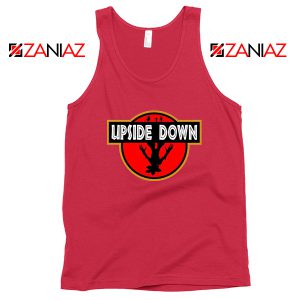 Upside Down Jurassic Park Red Tank Top