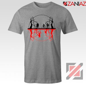 Upside Down Silhouettes Sport Grey Tshirt