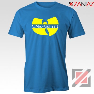 Vegan Logo Wu Tang Clan Blue Tshirt
