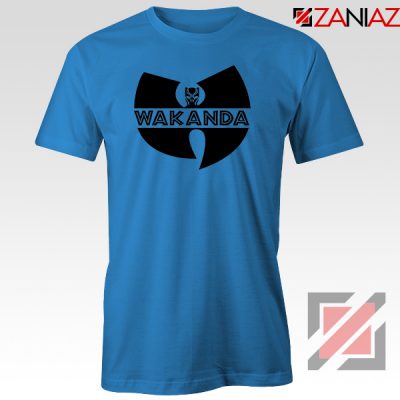 Wakanda Parody Blue Tshirt Wutang Logo