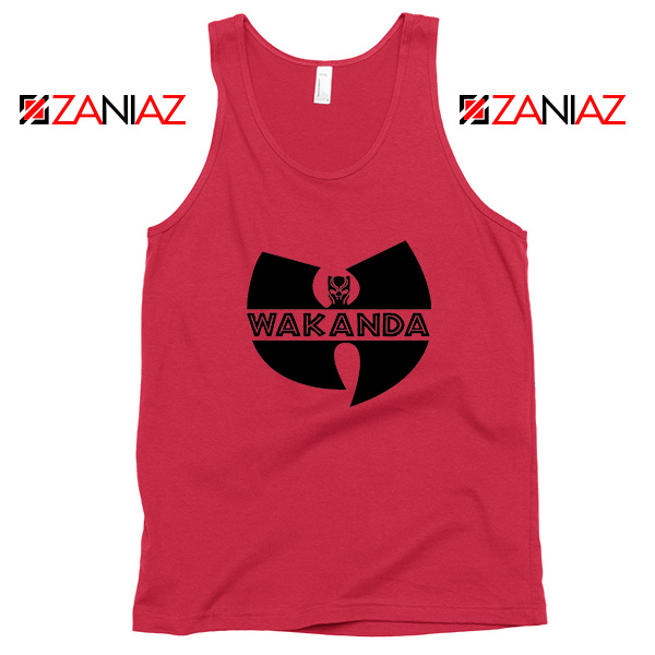 Wakanda Parody Red Tank Top Wutang Logo
