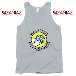 Wash Your Hands No Virus Sport Grey Tank Top