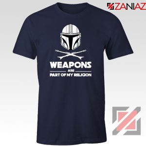 Weapons Are Part Of My Religion Mando Navy Blue Tshirt