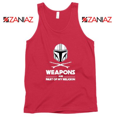 Weapons Are Part Of My Religion Mando Red Tank Top
