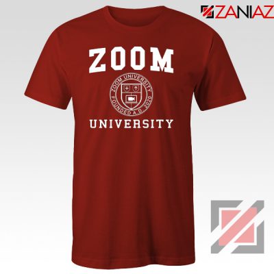 Zoom University Seal Red Tshirt