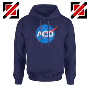 Acid Nasa Navy Blue Hoodie
