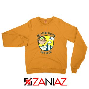 Baby Yoda They See Me Orange Sweatshirt