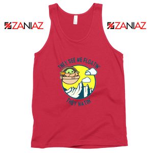 Baby Yoda They See Me Red Tank Top