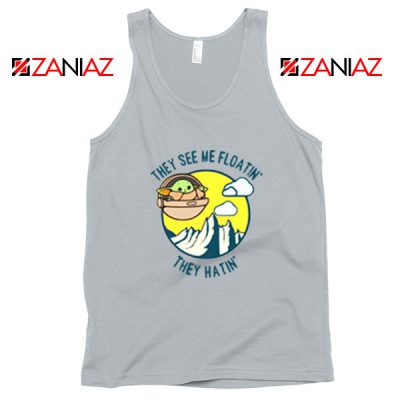 Baby Yoda They See Me Sport Grey Tank Top