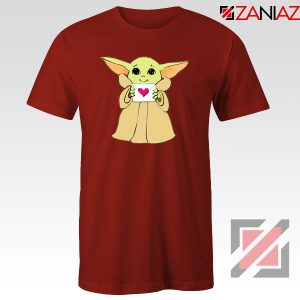 Baby Yoda Valentine Red Tshirt