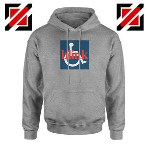Blink 182 Wheelchair Sport Grey Hoodie