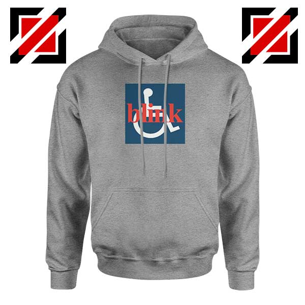 Blink 182 Wheelchair Sport Grey Hoodie