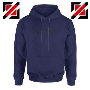 Buy French Cat Navy Blue Hoodie