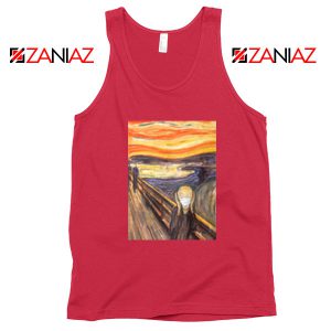 Coronavirus Face Masks Scream Red Tank Top