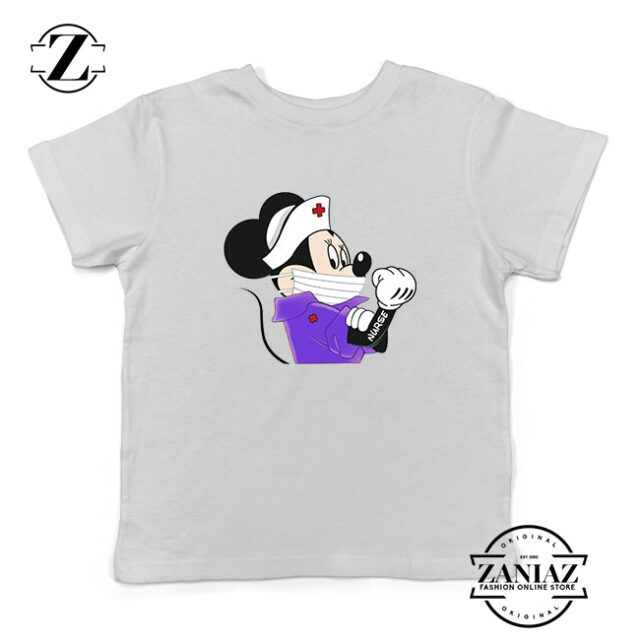 Cute Minnie Mouse Nurse Kids Tshirt