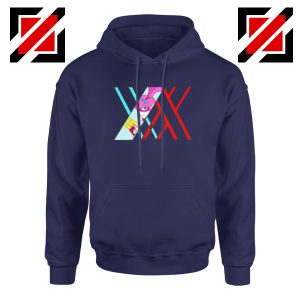 Darling in the franxx Argentea Navy Blue Hoodie