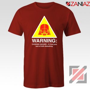 Darth Vader Choking Hazard Red Tshirt