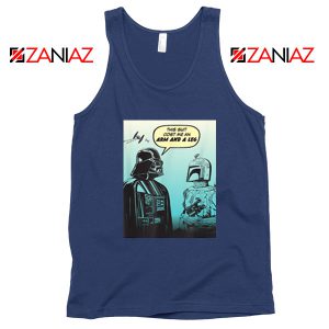 Darth Vader and Boba Navy Blue Tank Top