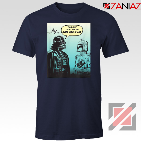 Darth Vader and Boba Navy Blue Tshirt