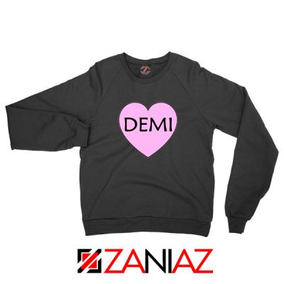 Demi Lovato Heart Black Sweatshirt