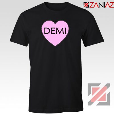 Demi Lovato Heart Black Tshirt