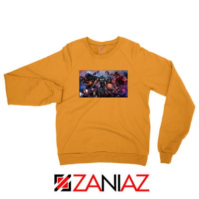 Doom 2016 Poster Orange Sweatshirt