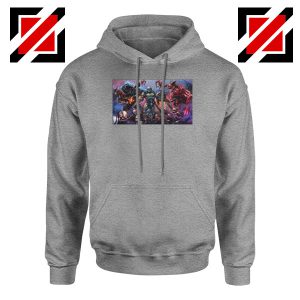 Doom 2016 Poster Sport Grey Hoodie