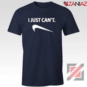 Funny Parody Slogan Nike Navy Blue Tshirt