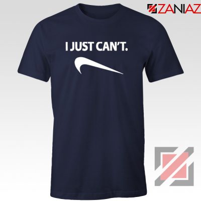 Funny Parody Slogan Nike Navy Blue Tshirt